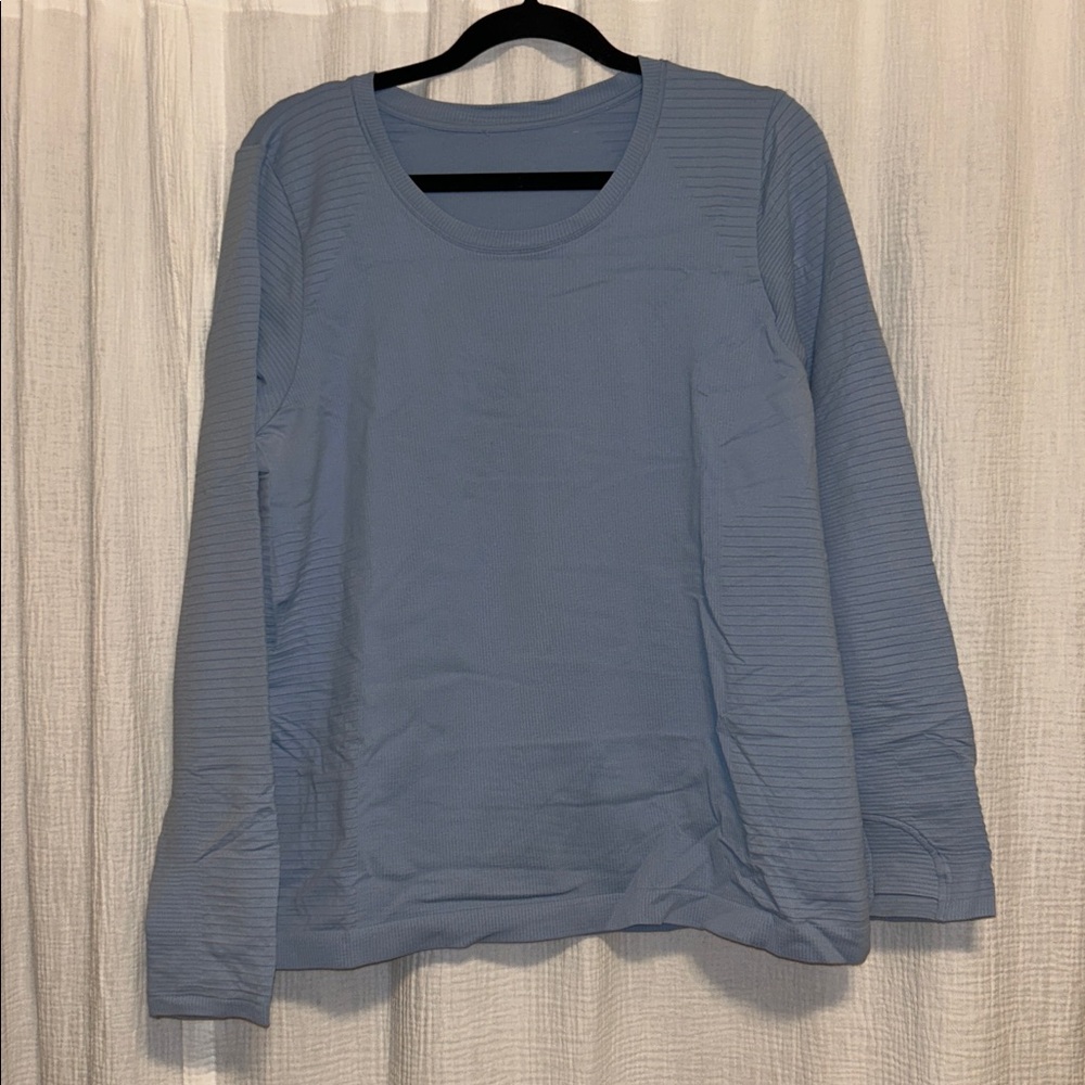 Athleta Blue Long Sleeve Top